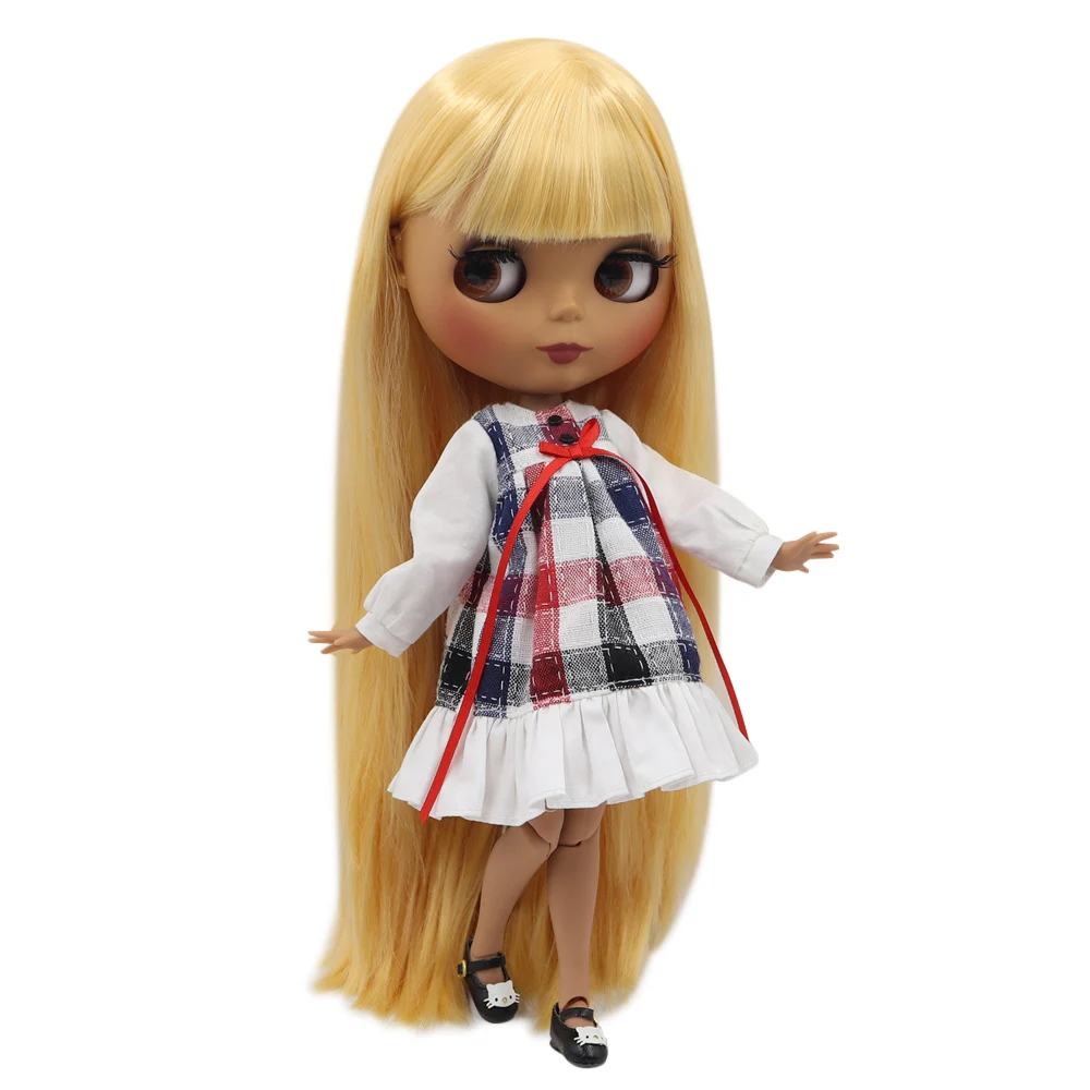 ICY Fortune Days factory blyth doll dark skin joint body New matte face Orange soft straight hair DIY sd gift toy
ICY Fortune Days factory blyth doll dark skin joint body New matte face Orange soft straight hair DIY sd gift toy