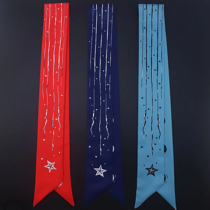We are factory Silk Long Scarf 2019 Fashion Cosmic Starry Sky Print Neck Elegant Scarves Bag Hair Ribbons Luxury Brand Headband
We are factory Silk Long Scarf 2019 Fashion Cosmic Starry Sky Print Neck Elegant Scarves Bag Hair Ribbons Luxury Brand Headband