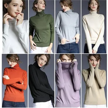 High Quality Women Autumn Winter Sweater Candy Color Turtleneck Knitted Casual Soft Basic Pullovers OL Sweaters Knitwear NS598
High Quality Women Autumn Winter Sweater Candy Color Turtleneck Knitted Casual Soft Basic Pullovers OL Sweaters Knitwear NS598