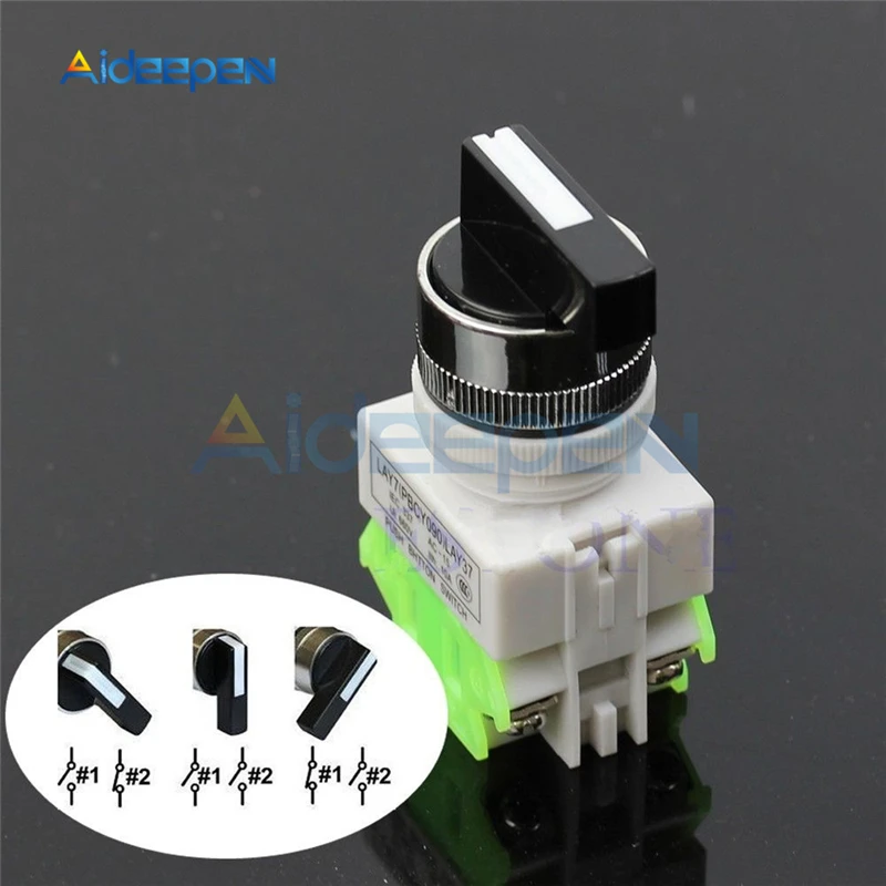1Pcs LAY7-20X/3 Rotary Switch 3 Position Selector Knob Switch Power Lgnition 660V 10A OFF-ON/OFF-OFF/ON-OFF
1Pcs LAY7-20X/3 Rotary Switch 3 Position Selector Knob Switch Power Lgnition 660V 10A OFF-ON/OFF-OFF/ON-OFF