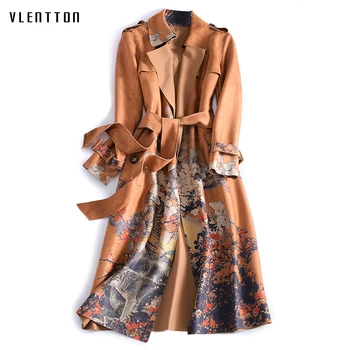 New 2019 Autumn Winter Suede Trench Coat Women Retro Print Long Coat Plus Size Female Windbreaker Coat abrigos largos mujer
New 2019 Autumn Winter Suede Trench Coat Women Retro Print Long Coat Plus Size Female Windbreaker Coat abrigos largos mujer