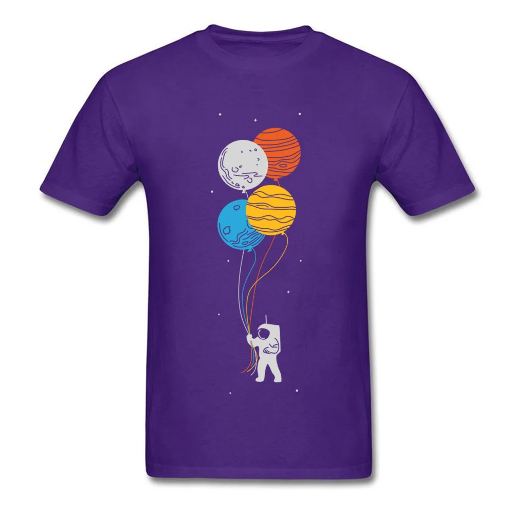 Printing celestial balloons 11989 Crewneck T-shirts Summer Tops Tees Short Sleeve for Male Dominant 100% Cotton Cool T Shirts celestial balloons 11989 purple