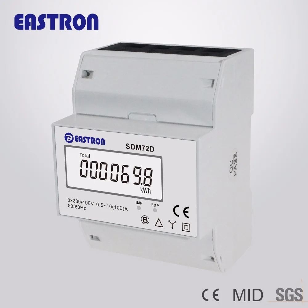 SDM72D, 220/230V 10(100)A, 3 Phase 4 Wire Din Rail Energy Meter,measuring kwh, CE approved
SDM72D, 220/230V 10(100)A, 3 Phase 4 Wire Din Rail Energy Meter,measuring kwh, CE approved