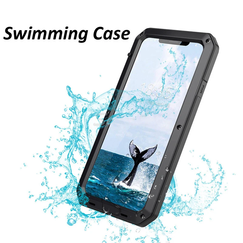 Luxury Armor Metal Aluminum Waterproof Phone Case for iPhone XR X 6 6S 7 8 Plus XS Max Shockproof Dustproof Heavy Duty Cover
Luxury Armor Metal Aluminum Waterproof Phone Case for iPhone XR X 6 6S 7 8 Plus XS Max Shockproof Dustproof Heavy Duty Cover