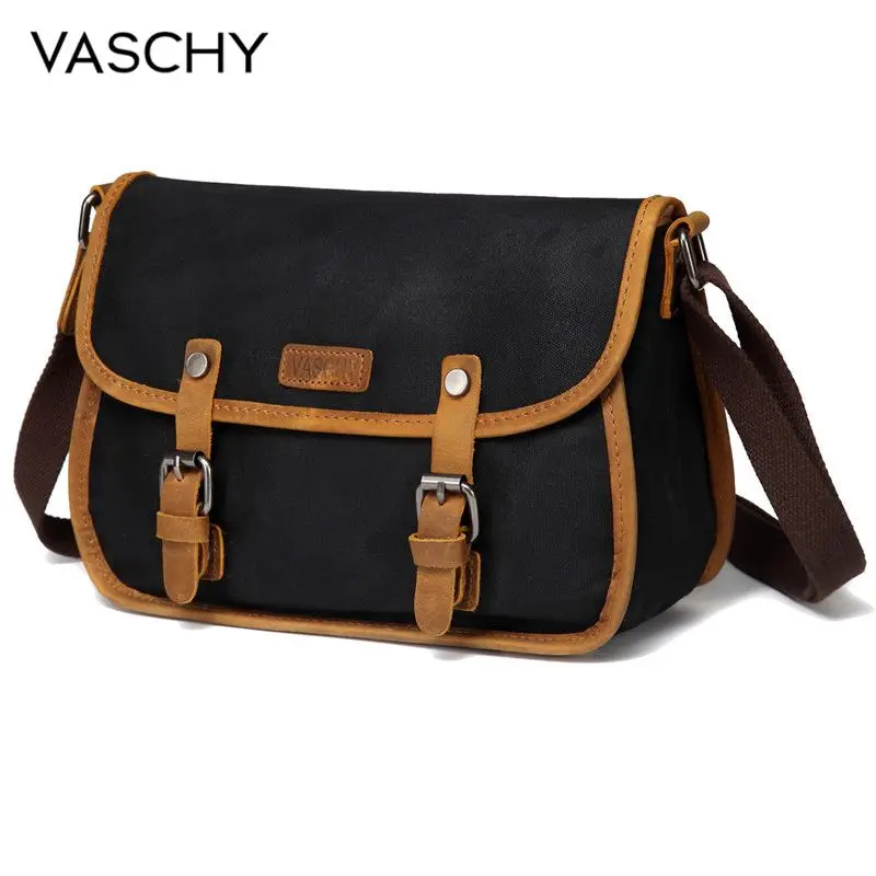 VASCHY Crossbody Bag for Women Vintage Messenger Bag Ladies Leather Waxed Canvas Shoulder Bag Flap Retro Bags for Women 2019
VASCHY Crossbody Bag for Women Vintage Messenger Bag Ladies Leather Waxed Canvas Shoulder Bag Flap Retro Bags for Women 2019