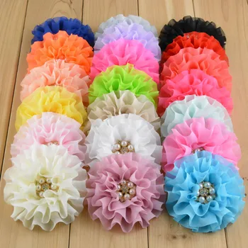 40pcs/lot 9CM Baby Girl Chiffon Flower With Alloy Drill Button DIY Children Headwear Accessories
40pcs/lot 9CM Baby Girl Chiffon Flower With Alloy Drill Button DIY Children Headwear Accessories