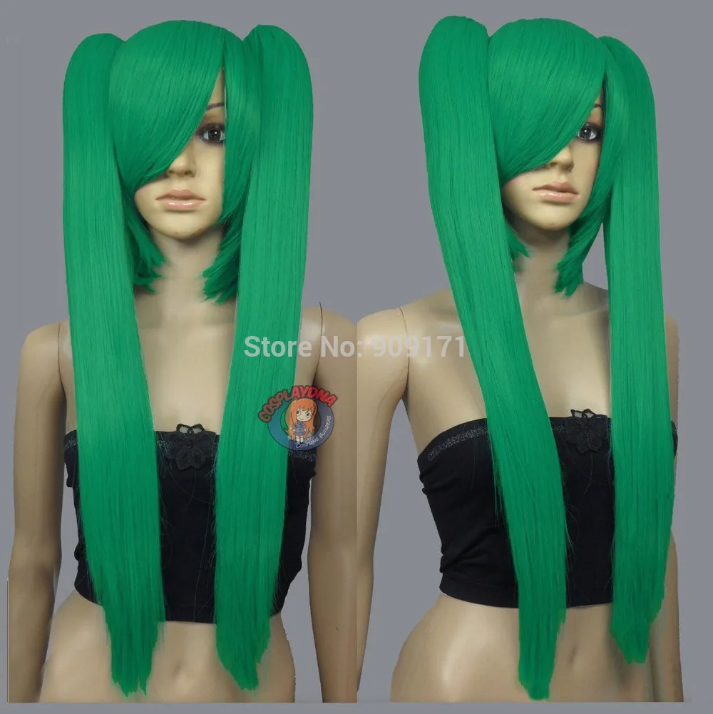26 inch Heath stylable Light Green Cosplay DNA Wig with Clip-on Ponytails (B0320) 26 inch Heath stylable Light Green Cosplay DNA Wig with Clip-on Ponytails (B0320)<br><br>Aliexpress