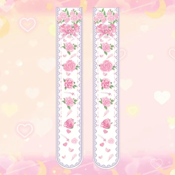 Sweet Rose Printing Women's Lolita Over-knee Stockings Velvet Thigh High Long Stockings Princess Cosplay Good Quality Summer
Sweet Rose Printing Women's Lolita Over-knee Stockings Velvet Thigh High Long Stockings Princess Cosplay Good Quality Summer
