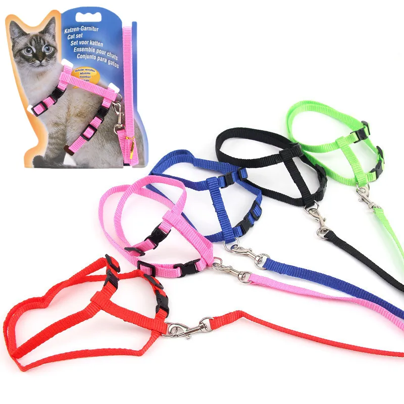 Nylon Cat Harness Vest Lead Leash Adjustable Pets Collar Traction Belt Rope Pet Walking Leash For Cat Small Dog Accessories
Nylon Cat Harness Vest Lead Leash Adjustable Pets Collar Traction Belt Rope Pet Walking Leash For Cat Small Dog Accessories