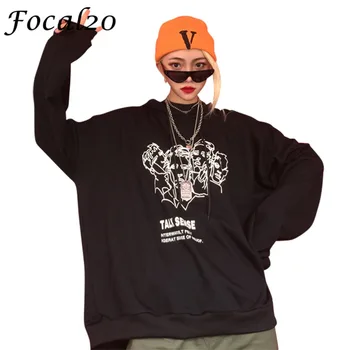 Focal20 Streetwear Head Letter Print Women Sweatshirt Pullover Long Sleeve Hoodie Sweatshirt Oversize Causal Tracksuit
Focal20 Streetwear Head Letter Print Women Sweatshirt Pullover Long Sleeve Hoodie Sweatshirt Oversize Causal Tracksuit