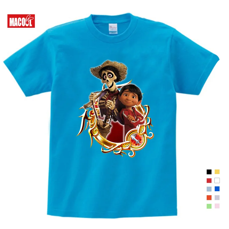 2019 Summer Cartoon Movie COCO Lovely Skull Brother Print T-shirt Clothes For Short Sleeve Solid Tee Tops Boys/Girls Casual Tops
2019 Summer Cartoon Movie COCO Lovely Skull Brother Print T-shirt Clothes For Short Sleeve Solid Tee Tops Boys/Girls Casual Tops