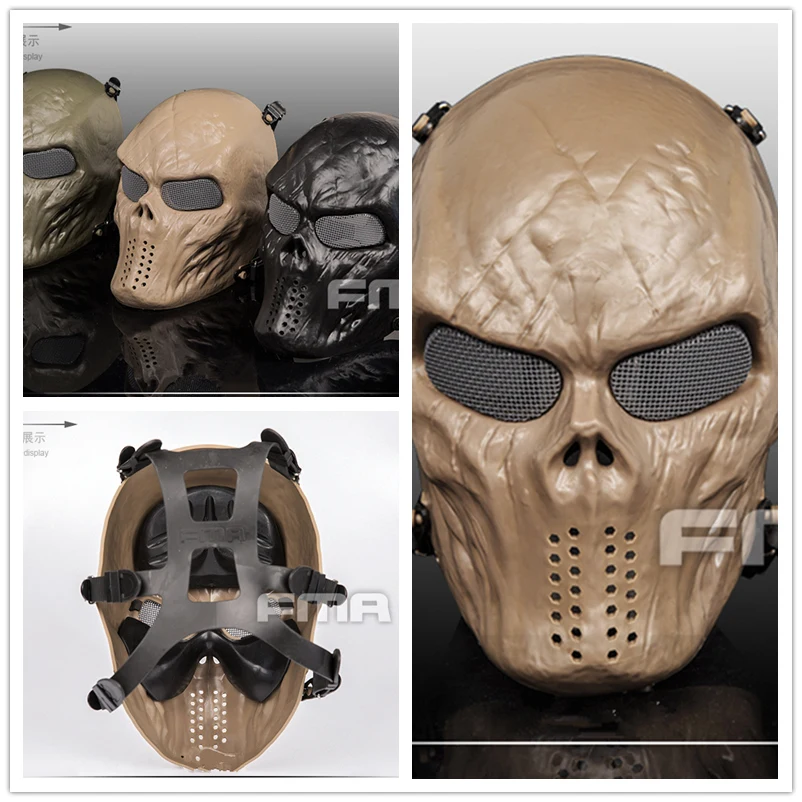 Wargame Tactical Black God Full Face Airsoft Paintball CS Army Halloween Party Cosplay Horror Gost Skull Sports Helme
Wargame Tactical Black God Full Face Airsoft Paintball CS Army Halloween Party Cosplay Horror Gost Skull Sports Helme