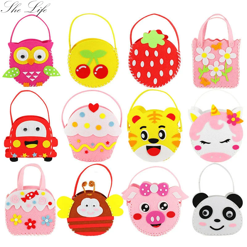 Kndergarten Felt DIY Package Children Early Education Gift Craft Decor Handmade Cute Cartoon Bag Non Woven Material Toy
Kndergarten Felt DIY Package Children Early Education Gift Craft Decor Handmade Cute Cartoon Bag Non Woven Material Toy