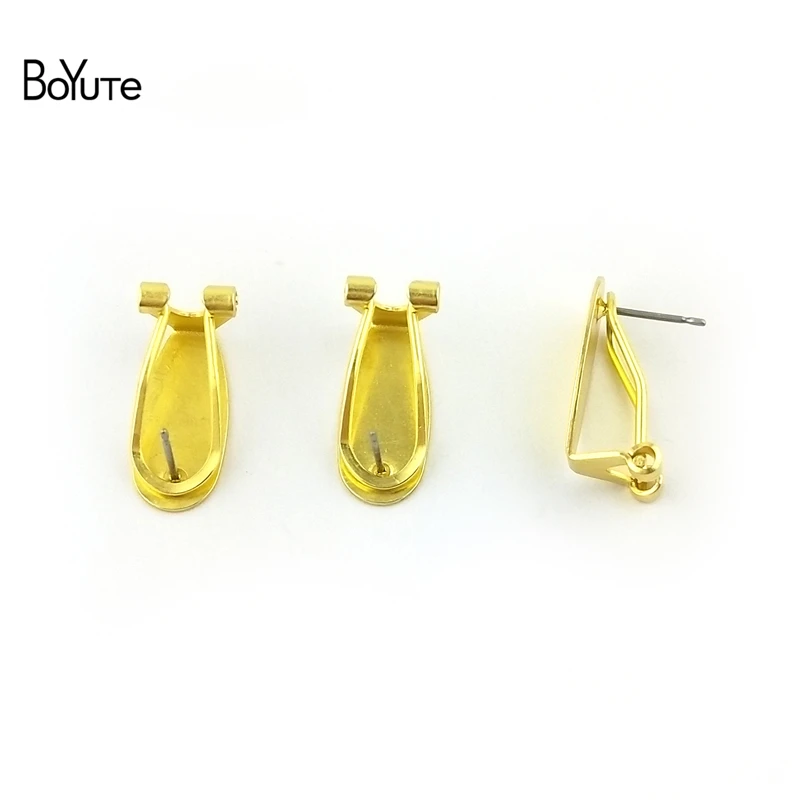 BoYuTe 50 Pieces 9*20MM Stud Earring Base 3 Colors Diy Clip Earrings Jewelry accessories
BoYuTe 50 Pieces 9*20MM Stud Earring Base 3 Colors Diy Clip Earrings Jewelry accessories