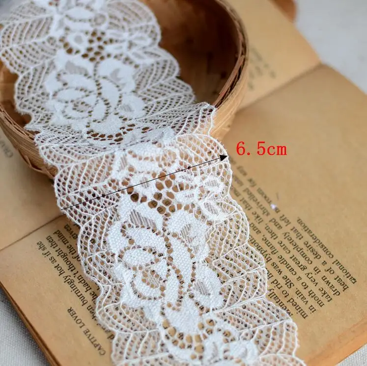 2 Meters/lot 6.5cm Spandex Ivory Elastic Lingerie Lace Flower Stretch Applique Lace for Underwear Bra DIY Rose Lace Trim Lace
2 Meters/lot 6.5cm Spandex Ivory Elastic Lingerie Lace Flower Stretch Applique Lace for Underwear Bra DIY Rose Lace Trim Lace