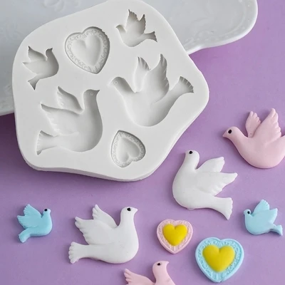 Clay Mold Silicone Sugarcraft Fondant Mould Cake Decorating Tools PRZY Love Dove Of Peace Chocolate Resin Cartoon Pigeon Moulds
Clay Mold Silicone Sugarcraft Fondant Mould Cake Decorating Tools PRZY Love Dove Of Peace Chocolate Resin Cartoon Pigeon Moulds