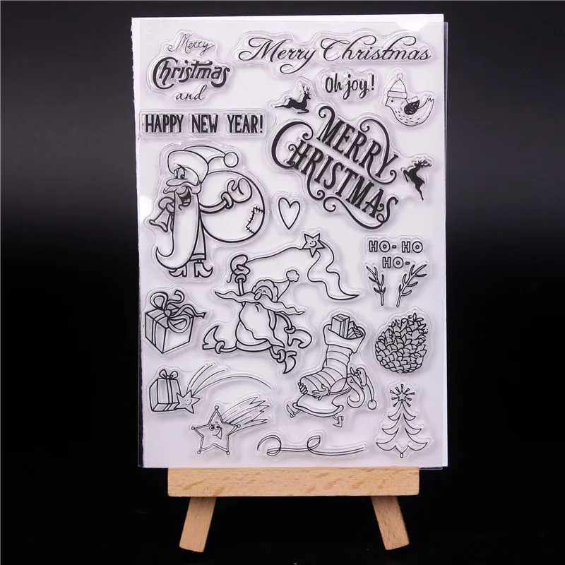 Transparent Clear Silicone Stamps for DIY Scrapbooking Card Making diy photo Roller album Decorative Santa Claus Text Stempel U
Transparent Clear Silicone Stamps for DIY Scrapbooking Card Making diy photo Roller album Decorative Santa Claus Text Stempel U