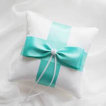 Top Quality Tiffany Color bowknot Wedding Ring Pillow Cushion Elegant wedding decoration Party supplies
Top Quality Tiffany Color bowknot Wedding Ring Pillow Cushion Elegant wedding decoration Party supplies