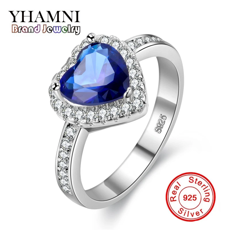 YHAMNI luxury Heart Shaped Blue Crystal Ring SONA CZ Zircon Fine Jewelry 925 Pure Silver Wedding Rings for Women AQ-J002
YHAMNI luxury Heart Shaped Blue Crystal Ring SONA CZ Zircon Fine Jewelry 925 Pure Silver Wedding Rings for Women AQ-J002