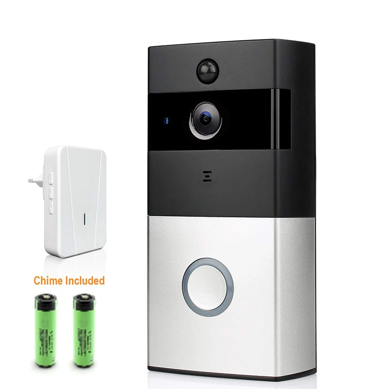 Wireless WiFi Video Doorbell 1.0MP Doorbell Camera Night Vision Two-way Audio Battery Operation with Indoor Chime
Wireless WiFi Video Doorbell 1.0MP Doorbell Camera Night Vision Two-way Audio Battery Operation with Indoor Chime