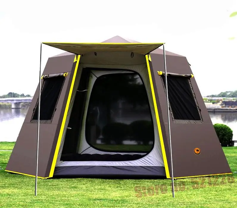 UV Hexagonal Aluminum Rod Automatic 4 5 6 Person Anti Rain Tarp Wind Proof Sun shelte Family Awning Outdoor Camping Pergola Tent
UV Hexagonal Aluminum Rod Automatic 4 5 6 Person Anti Rain Tarp Wind Proof Sun shelte Family Awning Outdoor Camping Pergola Tent