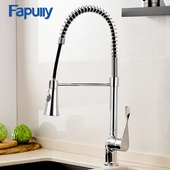 Fapully Best Chrome Faucet Flexible Mixer Tap Single Handle Hole Deck Mount Kitchen Sink Faucet Pull Out Down Torneira 988-33
Fapully Best Chrome Faucet Flexible Mixer Tap Single Handle Hole Deck Mount Kitchen Sink Faucet Pull Out Down Torneira 988-33