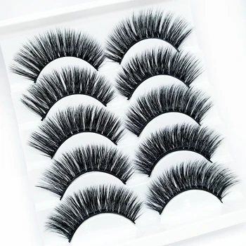 NEW 5 pairs /1box 100% Real Mink Eyelashes 3D Natural False Eyelashes 3d Mink Lashes Soft Eyelash Extension Makeup Kit Cilios 06
NEW 5 pairs /1box 100% Real Mink Eyelashes 3D Natural False Eyelashes 3d Mink Lashes Soft Eyelash Extension Makeup Kit Cilios 06