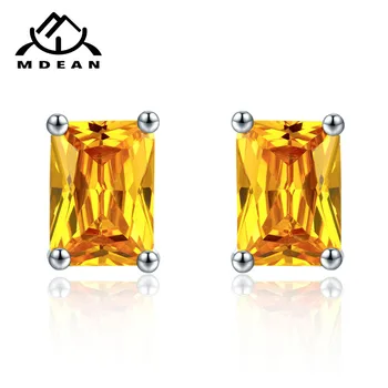 MDEAN Stud Earrings for Women White Gold Color Jewelry Yellow AAA zircon Boucle D'oreille Wedding Earrings Brincos A004
MDEAN Stud Earrings for Women White Gold Color Jewelry Yellow AAA zircon Boucle D'oreille Wedding Earrings Brincos A004