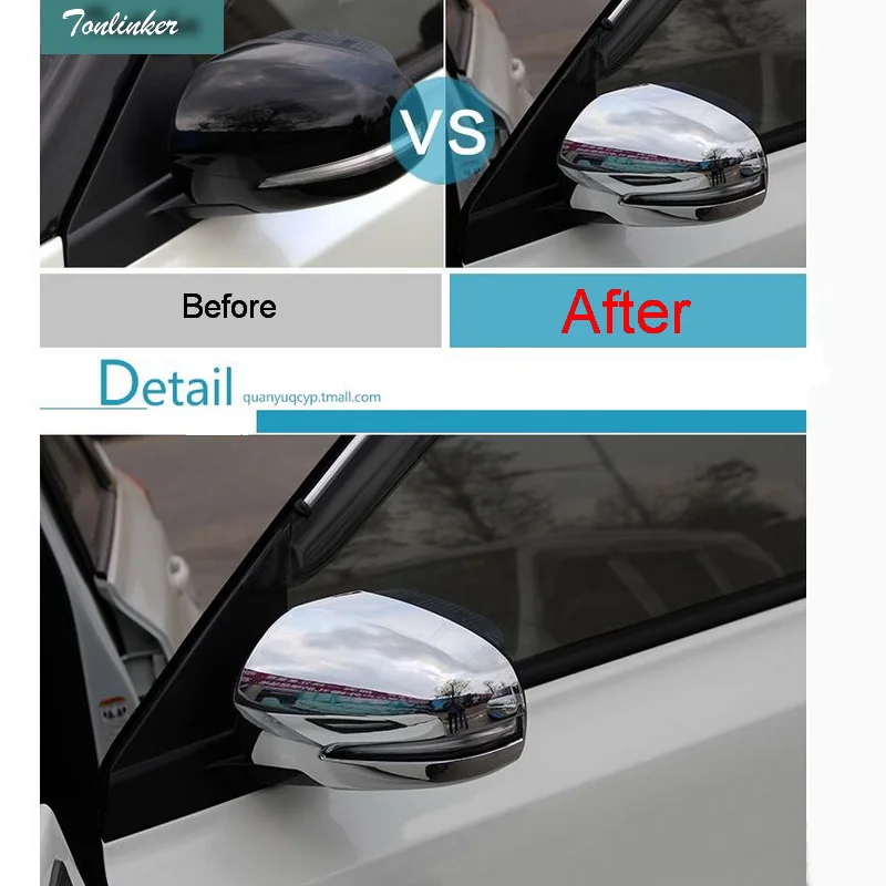 Tonlinker Cover Case Stickers for SUZUKI vitara 2016 Car Styling 2 PCS ABS Chrome Exterior rear view mirror bright frame
Tonlinker Cover Case Stickers for SUZUKI vitara 2016 Car Styling 2 PCS ABS Chrome Exterior rear view mirror bright frame