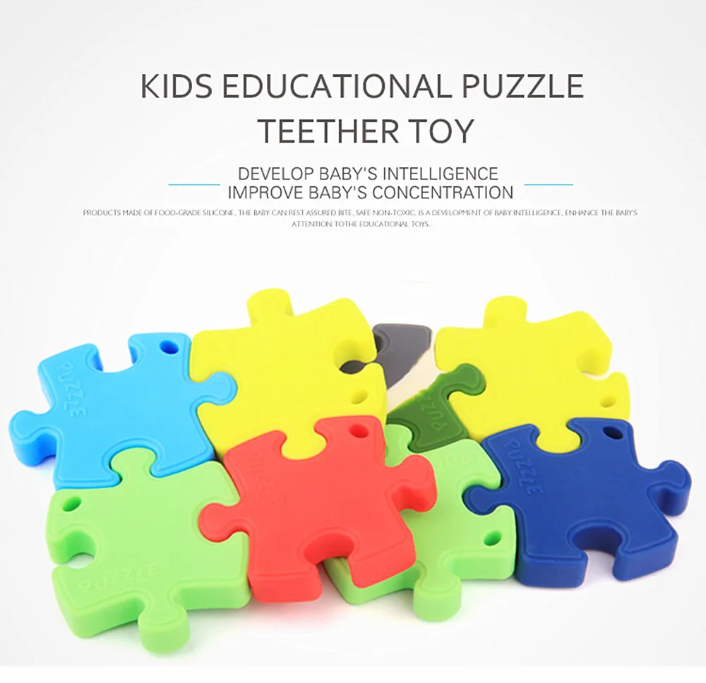 5PCS BPA Free Safe and Natual Silicone Puzzles Jigsaw Teether Chewable Pendant Nursing Necklace Baby Pacifier Dummy Teether
5PCS BPA Free Safe and Natual Silicone Puzzles Jigsaw Teether Chewable Pendant Nursing Necklace Baby Pacifier Dummy Teether