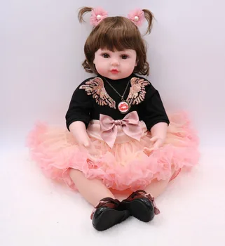 24inch bebe alive Reborn Babies Silicone vinyl dolls adorable girl princess toddler toy handmade kids birthday gift Xmas toys
24inch bebe alive Reborn Babies Silicone vinyl dolls adorable girl princess toddler toy handmade kids birthday gift Xmas toys