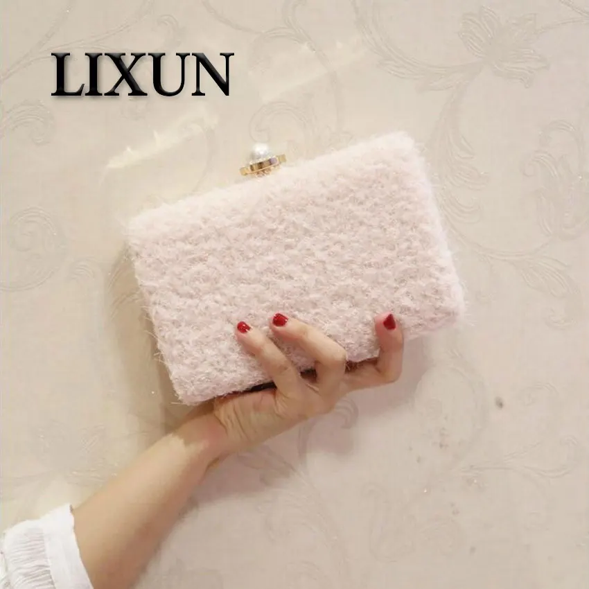 LIXUN Lace Wool Decoration Clutch Bags Women Bags Pearl Evening Bags Party Wedding Handbags Purse Wedding Bags Feminina Bolsas
LIXUN Lace Wool Decoration Clutch Bags Women Bags Pearl Evening Bags Party Wedding Handbags Purse Wedding Bags Feminina Bolsas