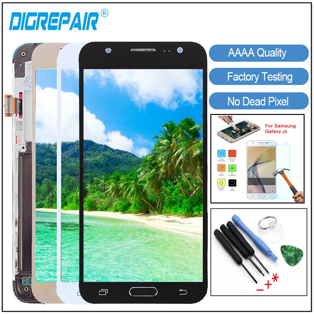 J500 lcd For Samsung J5 2015 lcd J500F J500FN J5008 Display Touch Screen Digitizer With Frame Assembly J5 2015 J500f lcd Screen
J500 lcd For Samsung J5 2015 lcd J500F J500FN J5008 Display Touch Screen Digitizer With Frame Assembly J5 2015 J500f lcd Screen