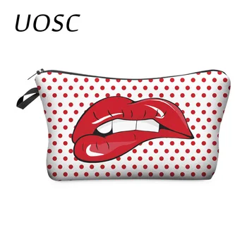 UOSC Red Lip 3D Printing Makeup Bags With Multicolor Pattern Cute Cosmetics Pouchs For Travel Ladies Pouch Women Cosmetic Bag
UOSC Red Lip 3D Printing Makeup Bags With Multicolor Pattern Cute Cosmetics Pouchs For Travel Ladies Pouch Women Cosmetic Bag