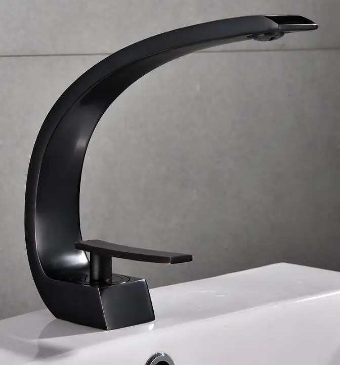 Black Baking Paint Copper Faucet C-shaped Faucet Electroplating Black Bathroom Sanitary Faucet free shipping
Black Baking Paint Copper Faucet C-shaped Faucet Electroplating Black Bathroom Sanitary Faucet free shipping