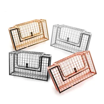 2019 European and American New Hardware Rectangular Box Hollow Out Basket Evening Bag Women Shoulder Bag 
2019 European and American New Hardware Rectangular Box Hollow Out Basket Evening Bag Women Shoulder Bag