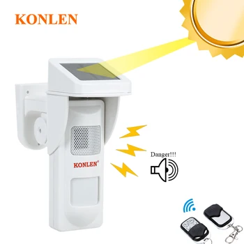KONLEN Outdoor Voice Warning PIR Motion Sensor Wireless Solar Movement Alarm Detector For Security Surveillance 25kg Pet Immune
KONLEN Outdoor Voice Warning PIR Motion Sensor Wireless Solar Movement Alarm Detector For Security Surveillance 25kg Pet Immune