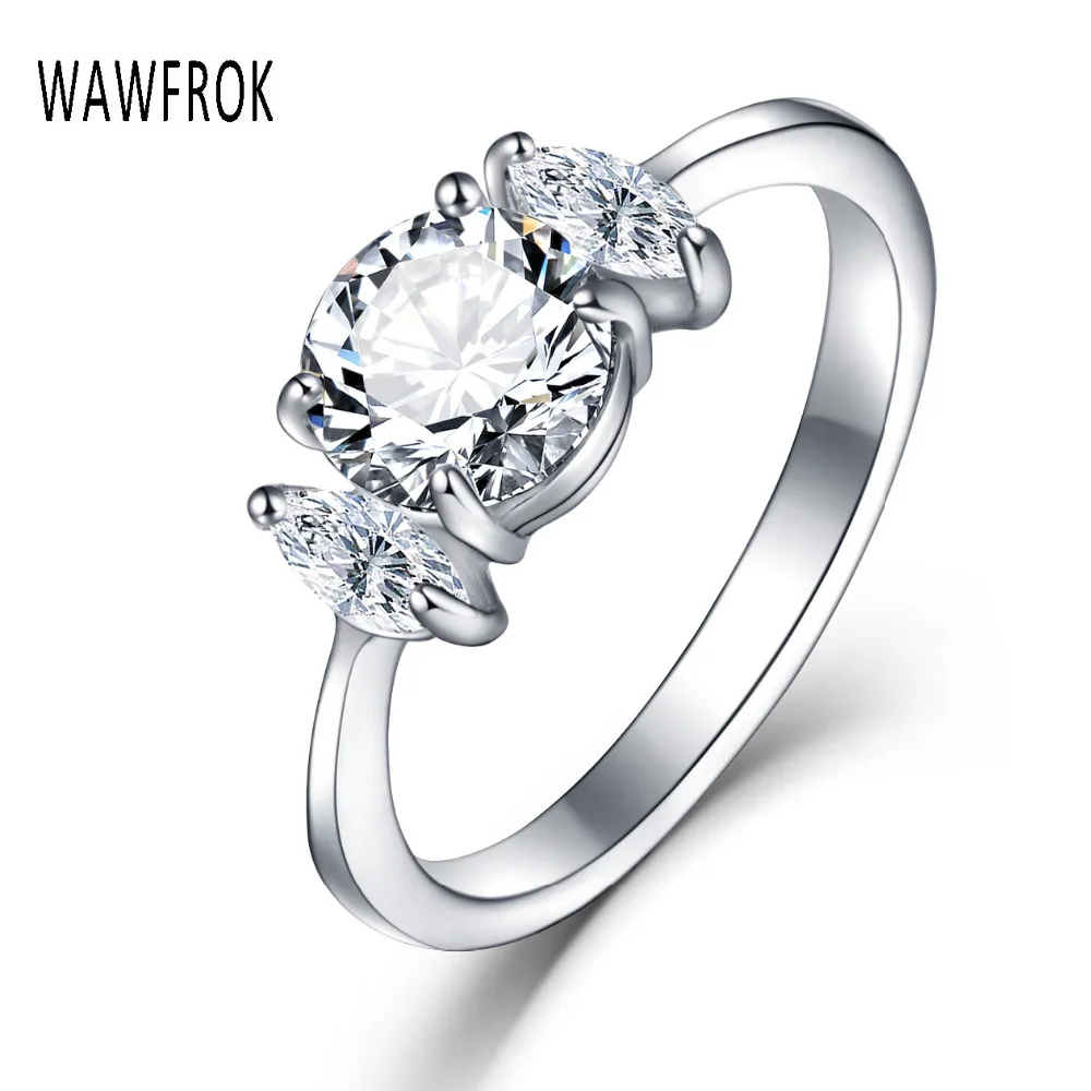 WAWFROK Fashion Silver Color Cubic Zirconia Fashion Wedding & Engagement Ring Jewelry For Women Stainless steel Rings Wholesale
WAWFROK Fashion Silver Color Cubic Zirconia Fashion Wedding & Engagement Ring Jewelry For Women Stainless steel Rings Wholesale