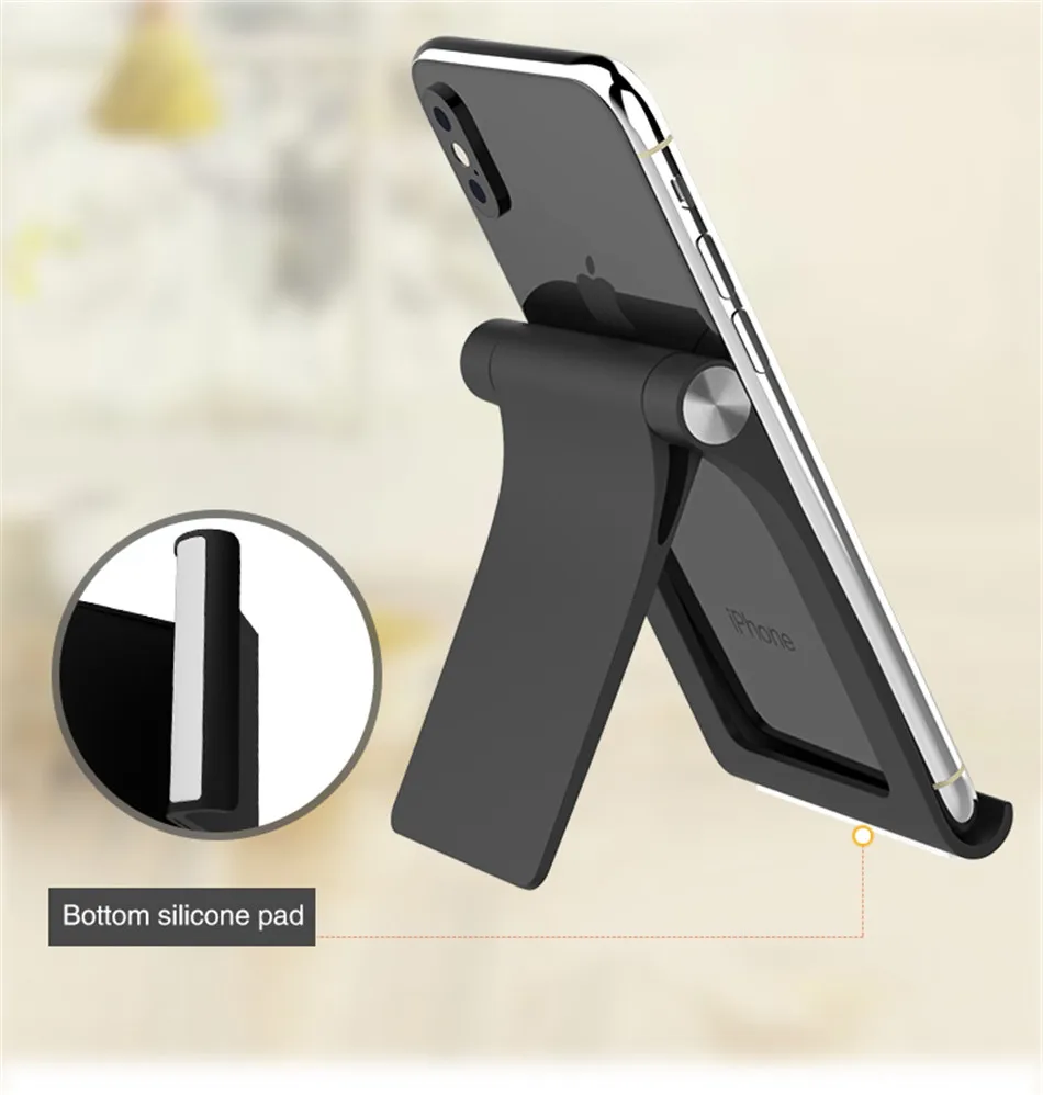 Universal Adjustable Phone Holder Stand For iPhone 7 8 Plus X Mobile Phones Hard PC Folding Tablet Stand Holder For Samsung S9 (8)