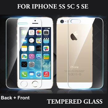 2.5D Premium Back+Front Tempered Glass Screen Protector for iPhone 5 5s 5C SE protective glass for iPhone 5s SE protector case
2.5D Premium Back+Front Tempered Glass Screen Protector for iPhone 5 5s 5C SE protective glass for iPhone 5s SE protector case