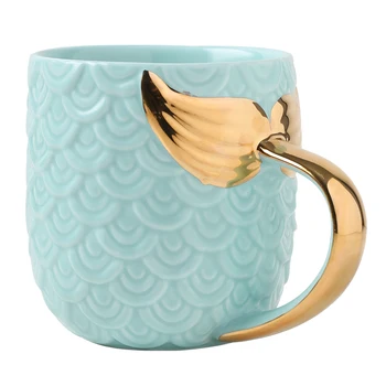 Mermaid Coffee Mugs with Free Golden Spoon Beauty Glazed Tea Cups with Gold Handle Creative Ceramic Mug Drinkware
Mermaid Coffee Mugs with Free Golden Spoon Beauty Glazed Tea Cups with Gold Handle Creative Ceramic Mug Drinkware