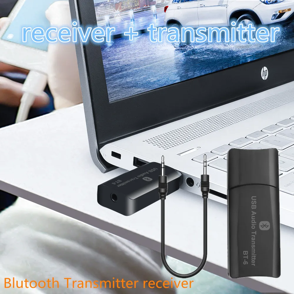 Bluetooth Transmitter Receiver Car Kit Stereo Audio Adapter USB 3.5mm Jack AUX For TV Car FM Mp3 Music Player Headphone
Bluetooth Transmitter Receiver Car Kit Stereo Audio Adapter USB 3.5mm Jack AUX For TV Car FM Mp3 Music Player Headphone