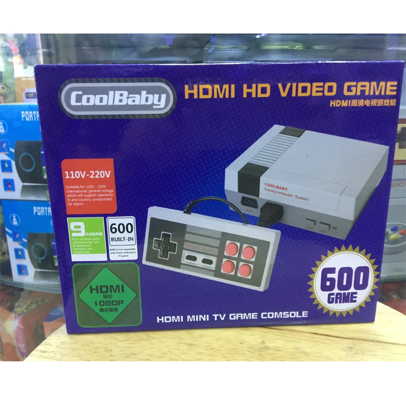 Coolbaby HDMI/AV output Retro Classic Handheld Game Player TV Video Game Console Childhood Built-in 600/500 Games Mini Console
Coolbaby HDMI/AV output Retro Classic Handheld Game Player TV Video Game Console Childhood Built-in 600/500 Games Mini Console