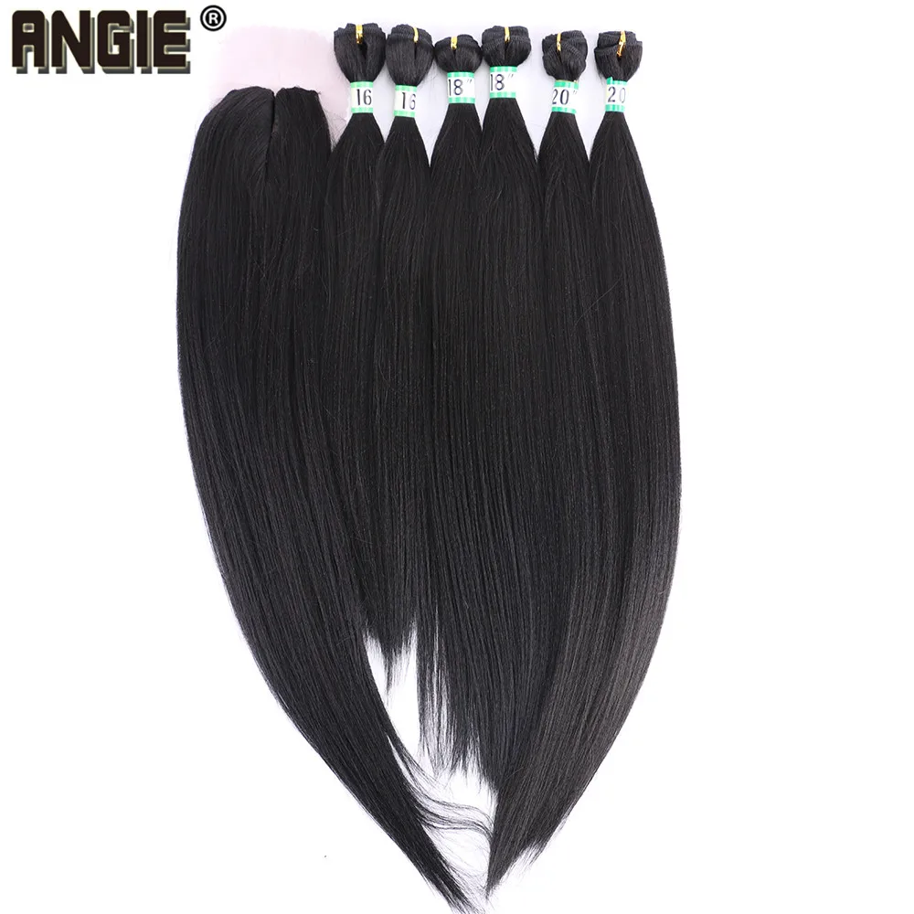 Angie Synthetic hair bundles with closure curly hair pure color 6 bundles/Lot for women
Angie Synthetic hair bundles with closure curly hair pure color 6 bundles/Lot for women