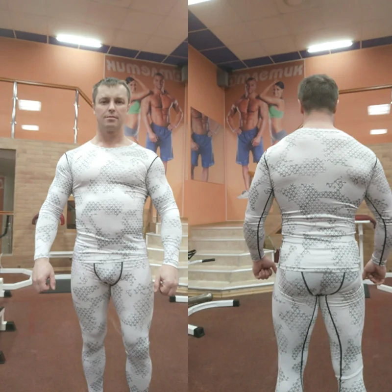 Men's Gym White Sportswear Set Compression MMA Tights Fitness Exercise Quick-drying Clothing Running Set Tracksuit Rashgard Male
Men's Gym White Sportswear Set Compression MMA Tights Fitness Exercise Quick-drying Clothing Running Set Tracksuit Rashgard Male