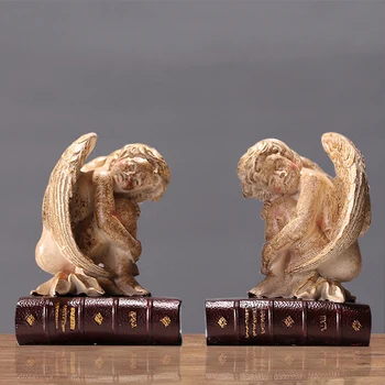 Resin Statue Abstract Statuettes A Pair Of Angel Boy Sitting In A Book Sleeping Sculpture For Office Vintage Home Decoration
Resin Statue Abstract Statuettes A Pair Of Angel Boy Sitting In A Book Sleeping Sculpture For Office Vintage Home Decoration