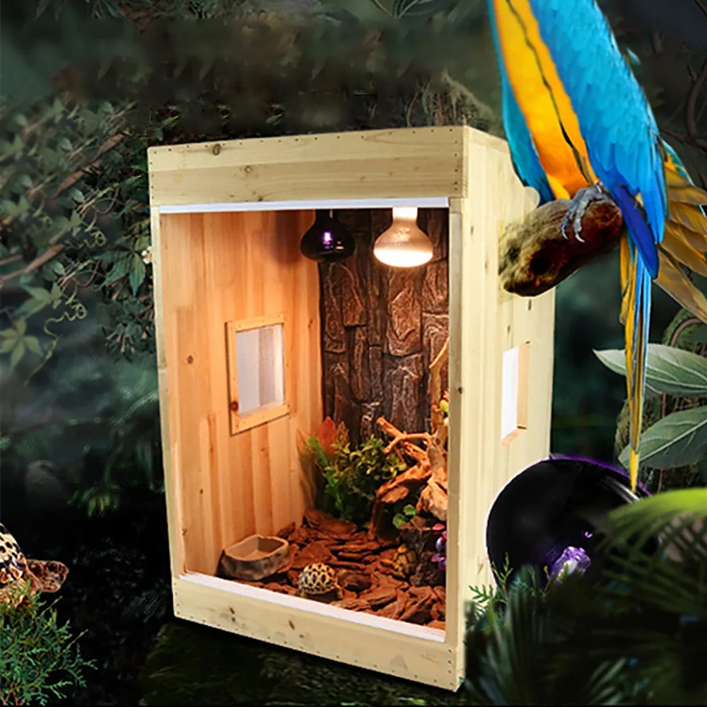 Reptile Tall Wood Box Vivarium Gecko Lizard Chameleon Snake Tarantula Petauru breviceps Parrot bird Mustela Rearing House
Reptile Tall Wood Box Vivarium Gecko Lizard Chameleon Snake Tarantula Petauru breviceps Parrot bird Mustela Rearing House