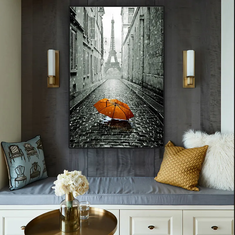 Eiffel Tower Red Umbrella Black and White Street Poster and Print Canvas Painting Scandinavian Wall Art Picture For Living Room
Eiffel Tower Red Umbrella Black and White Street Poster and Print Canvas Painting Scandinavian Wall Art Picture For Living Room