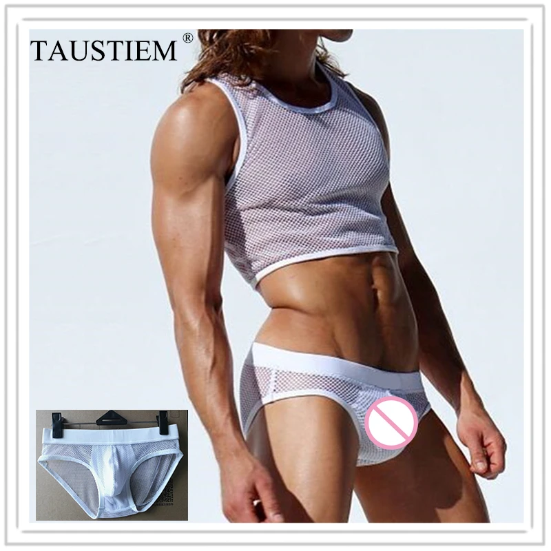 Taustiem brand men elastic mesh briefs male fashion breathable brief shorts man underwear panties men's underwear underpants
Taustiem brand men elastic mesh briefs male fashion breathable brief shorts man underwear panties men's underwear underpants