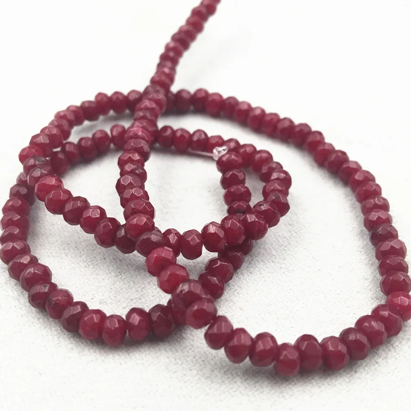 2x4mm Natural Stone Abacus Faceted Red Rubies Chalcedony Loose Beads For DIY Jewelry Making Jades Findings Crafts 14inch A148
2x4mm Natural Stone Abacus Faceted Red Rubies Chalcedony Loose Beads For DIY Jewelry Making Jades Findings Crafts 14inch A148